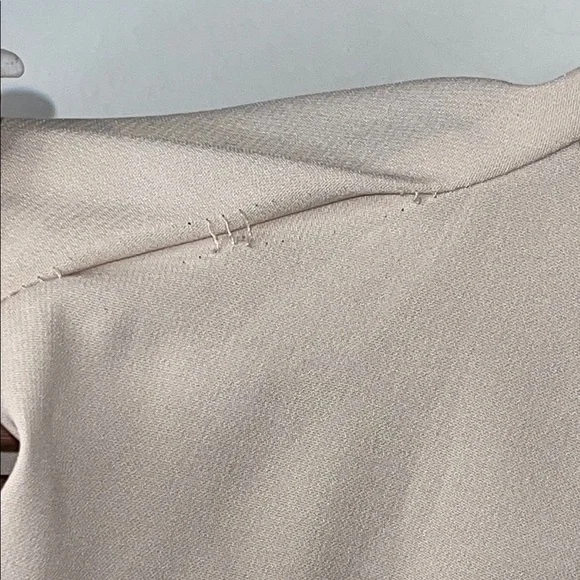 Ninety Women’s Cream Collared Dress Shirt Size 2X #219 - Picture 5 of 6